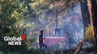 Flames threaten Turkey’s 4th largest city as southern Europe deals with wildfires