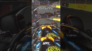 Norris goes into Barriers [ Q3 of Saudi Arabian GP 2025] #f1 #f12025