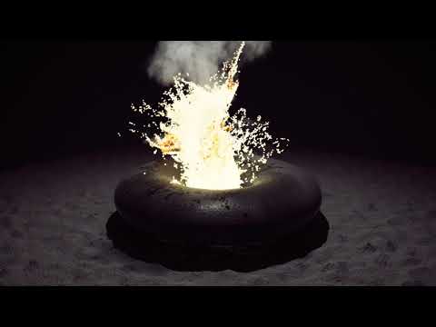 Lava eruption