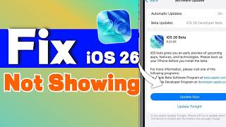 iOS 26 Beta NOT Showing On iPhone? Fix And Update It Now!