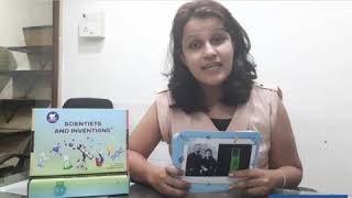 Miniwhale Flash Cards - Scientist & Invention, 32 A5 size flash cards for kids of age 3+ years