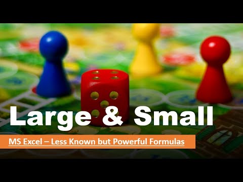 Large & Small Formulas in MS Excel - Less Known but very powerful