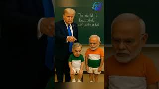 Indian PM Modi vs Pakistani PM shahbaz and Donald Trump's #india #pakistan #pakindiawar #war