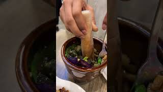 Preserved egg unique salad #hongkong #food #hkfoodie