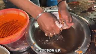 印度夜市炸鱼，给你喜欢的朋友来一份，他真的会谢谢你