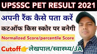 upsssc pet result 2021 | pet cutoff 2021 | upsssc pet cutoff 2021| upsssc pet latest news|up lekhpal