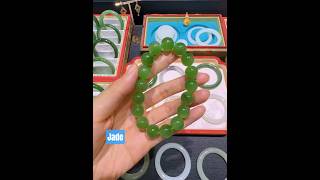 nephrite jade beaded bracelet