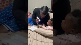 Husband Tries to File Our Baby’s Nails… It Gets Hilarious! 😂