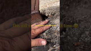 Erosion under street drain 💧⬇️🚧 #construction #roadrepair