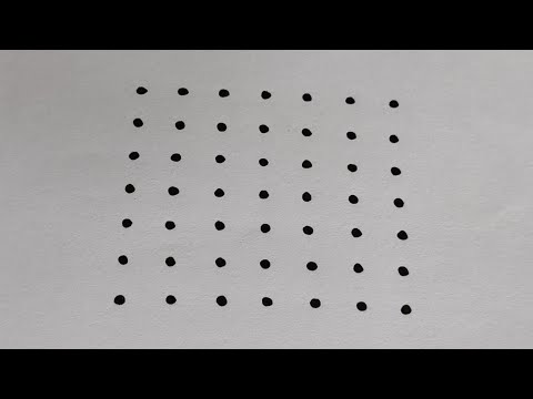 7×7 straight line dots rangoli || 7×7 chukkala muggu