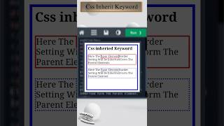 𝐂𝐬𝐬 𝐈𝐧𝐡𝐞𝐫𝐢𝐭 𝐊𝐞𝐲𝐰𝐨𝐫𝐝 | #css #inherited #keyword #html #style #css3 #html5 #colors @Educationslearning