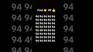 Find the odd number 🤔 #shortsfeed #odd #number #shortvideo