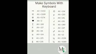 How to make Symbols with Keyboard #msexceltutorials #msexceltraining  #exceltricks