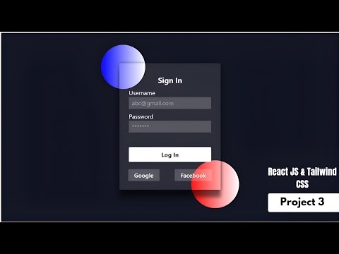 Create a Stunning Glass Effect Sign-In Form with React & Tailwind CSS In just 9 Minutes