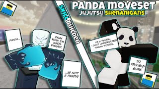 *PANDA* Moveset using SKILL BUILDER... | Jujutsu Shenanigans