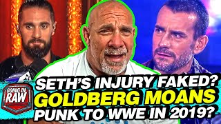 Seth's Leg Injury a WORK? Goldberg WHINES About Last Match | Punk's 2019 WWE Deal | AEW & NXT Review