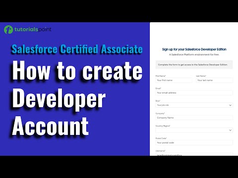Creating Salesforce Developer Account | Salesforce Certified Associate Course