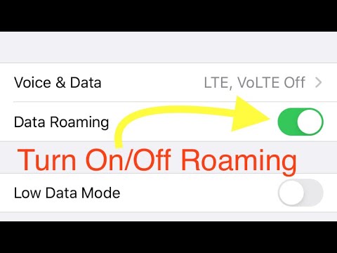 Data Roaming: How to Turn On/Off on the iPhone