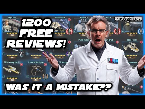 We Just Did 1200+ Free Roster Reviews in SWGOH!!!!  Was It a Mistake???