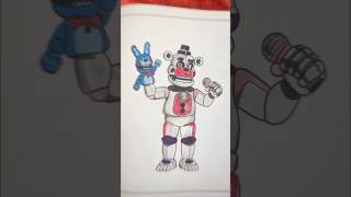 FNaF Bootleg Coloring Book Funtime Freddy #fnaf #art #coloringbook #coloring #yt #shorts #short
