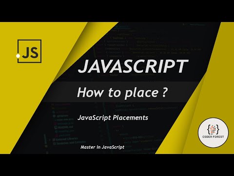 Javascript placement - How to place Javascript in html
