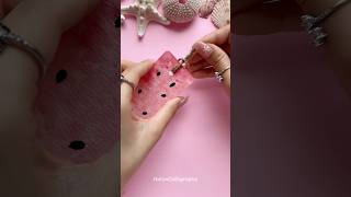 Easy DIY Bookmark Idea 🍉 #shorts #halyncalligraphy #diy