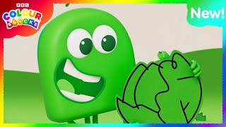 Green's Song Sing Along | Colour Songs for Kids | Kids Learn Colours | @colourblocks