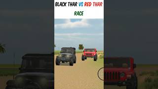Black thar vs Red Thar Race #shorts #viral #tharvsthar #racecar