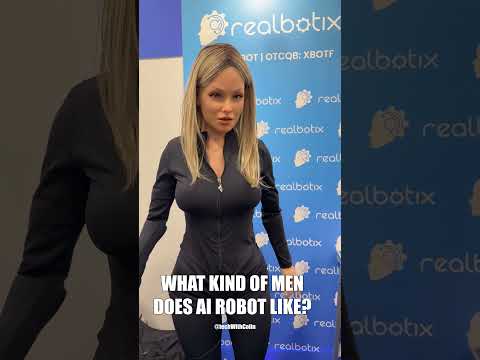 Ask #airobot What kind of guys does she like? #aria #ces2025 #realbotix #companionrobot