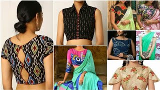 kalamkari blouse designs//cotton blouse back neck design//kalamkari blouse imeges