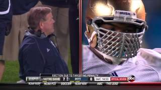 Tuitt Targetting Ejection vs Pitt 2013
