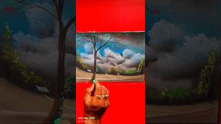 How to draw landscape  with soft pastel  #shortfeed #naturelandscape #pastelart