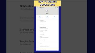 🔎 HOW TO DISABLE GOOGLE LENS #shorts #trends #google