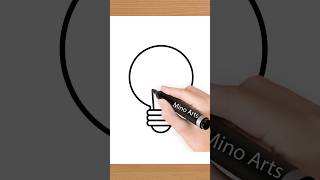 Bulb drawing... #bulb #minoarts #shortsfeed #ytshorts #viralshorts #drawing #drawingtutorial #shorts
