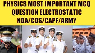 electrostatic NDA most important question#shorts #nda2022 #cdsexam #physicfordefence #ndaphysic