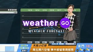 2018/12/13 最冷時候已過 周五至周日緩慢回溫