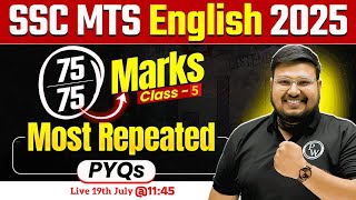 SSC MTS English Classes 2025 | SSC MTS English Most Repeated PYQs - 05 | English By Bhragu Sir
