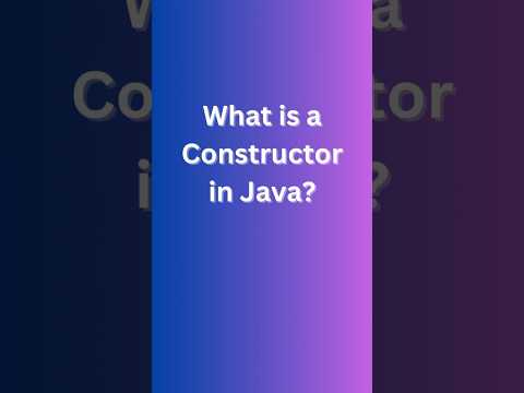 what is constructor in java? #java #javaee #education #interview #coding #javaprogramming #tech