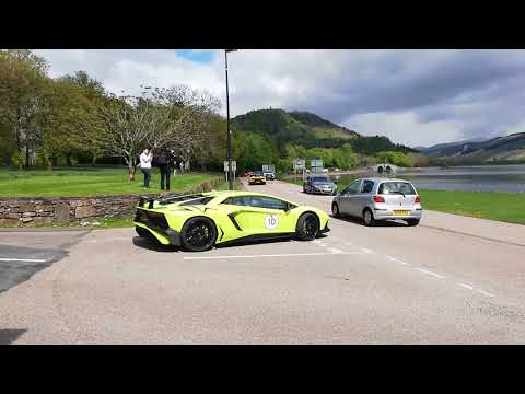 Lamborghini Aventador leaving Inveraray castle 3/5/19