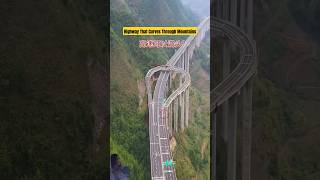 🛣️ China Highway Bends Perfectly 🏞️ #shorts