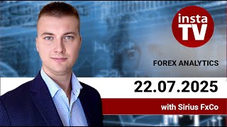 Forex forecast on GOLD, EUR/USD, GBP/USD, USD/JPY, AUD/USD on 22/07/2025 from Sirius FxCo