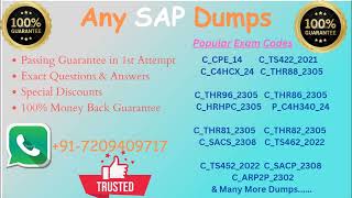 SAP Certification Exam Preparation