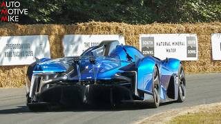 Hydrogen-powered Alpine Alpenglow Hy6 V6 concept SOUNDS at Goodwood FOS!