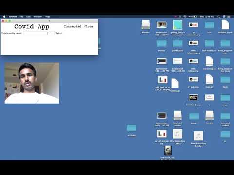 COVID-19 app with graph using python tkinter  |corona api based tkinter app| tech vlof #3