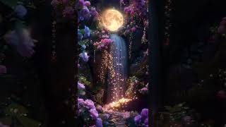 The Moon Waterfall🌕 | Nature Harmony for Kids' Sensory Optimisation✨️ #moonlight #sensory #lullaby
