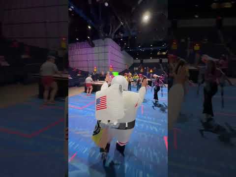 Astronaut Inflatable guide to World Fest Robot Game #firstlegoleague #masterpiece