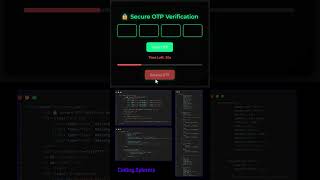 Check out our sleek OTP verification system  #coding #keeponcoding #htmlcssjavascript
