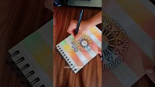 Colorful Mandala Art #mandala #shortsvideo #shorts #easytolearn #arttherapy