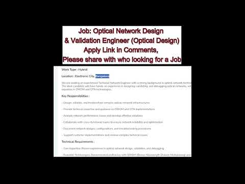 DWDM Job , DWDM, OTN, Optical Fiber