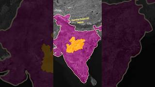INDIA का भौगोलिक CENTRE POINT | Map Animation #geography #india #hindi #currentaffairs